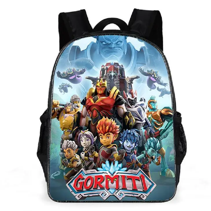 Игры Gormiti дети мультфильм 3D школьные сумки мальчики девочки начальной школы