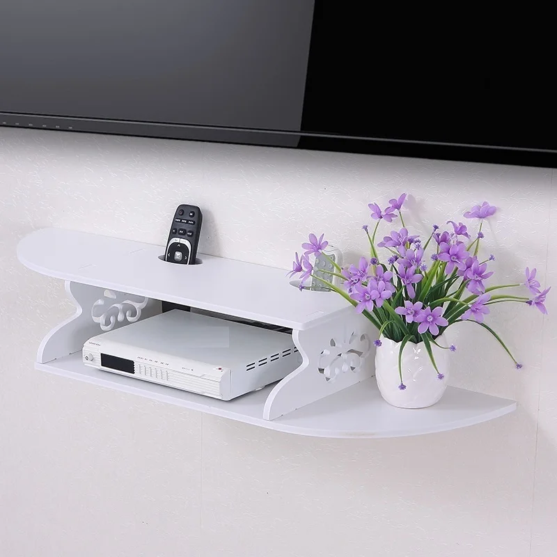 

living room WIFI wall hanging collection multifunctional shielding hanger socket cover rack box cabinet shelf stacks storage