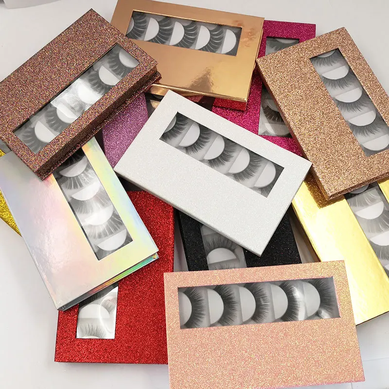 Натуральный длинный толстый накладные ресницы 5 пар в комплекте с роскошным