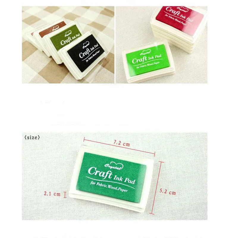 15 цветов чернильных подушечек крафтовые чернильные подушечки резиновые штампы