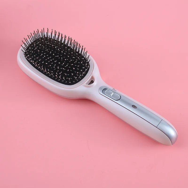 

Антистатическая расческа для волос с отрицательными ионами, вибрационный массаж, мягкий Меридиан кожи головы, уход за волосами, бытовая эле...