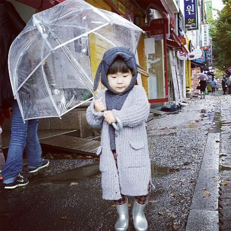 

ins kids polka dot transparent umbrella cute small umbrellas children gift favors