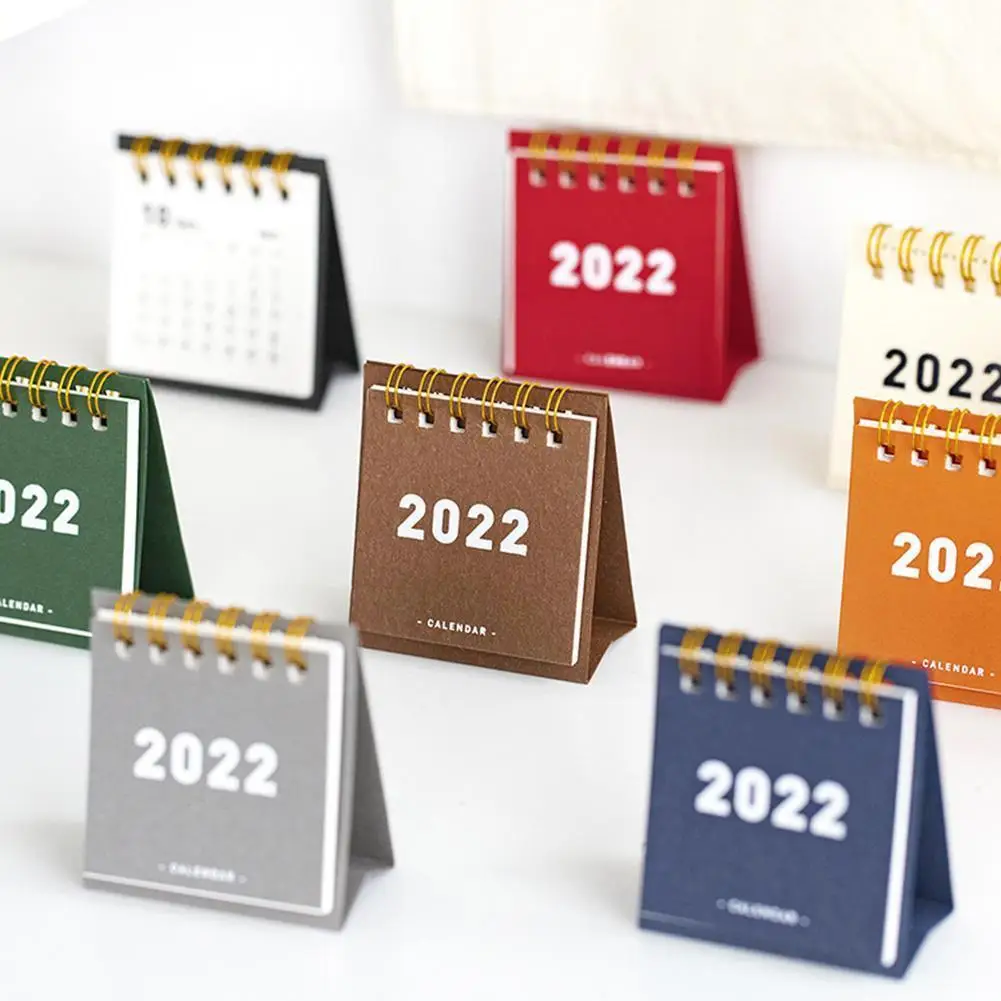 

2021-2022 Simple Desktop Paper Simple Calendar Dual Daily Table Decoration Yearly Office Organizer Desk Agenda Planner Sche F9D4