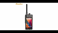 runbo a4 rugged phone with dmr uhf vhf two way radio walkie talkie 400 470mhz 136 174mhz