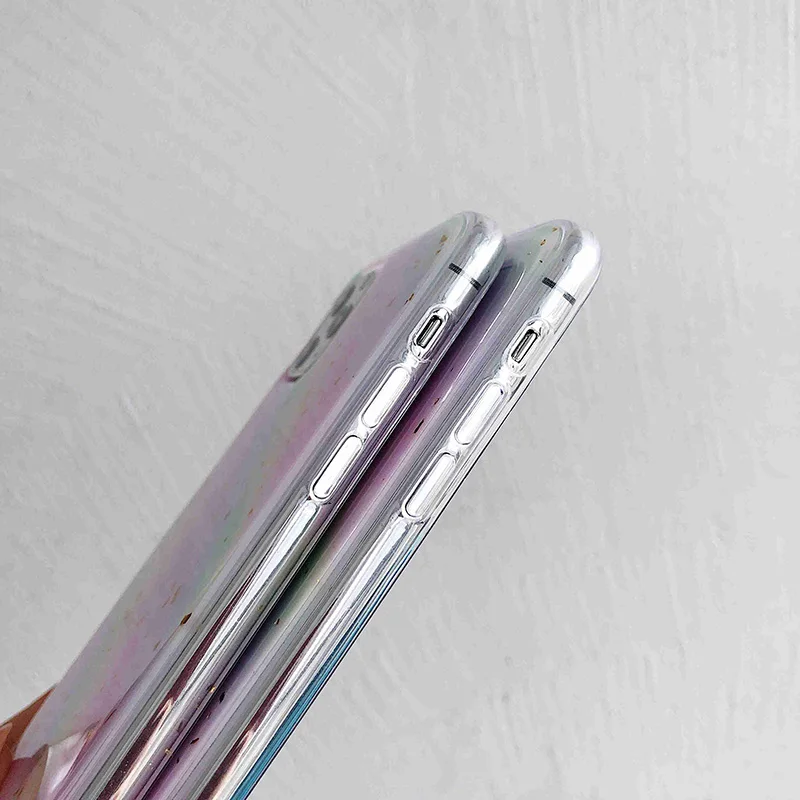 Роскошный Мраморный чехол для IPhone 11 Pro Max телефона силиконовый милый блестящий XR XS