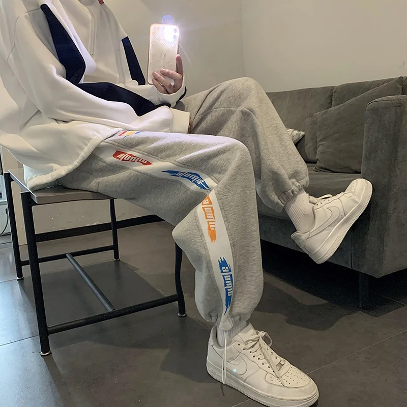 

Street Casual Sports Pants Women's Thin Loose Fashionable Ins High Waist Slimming Hong Kong Style Chic Ankle-Tied Harem