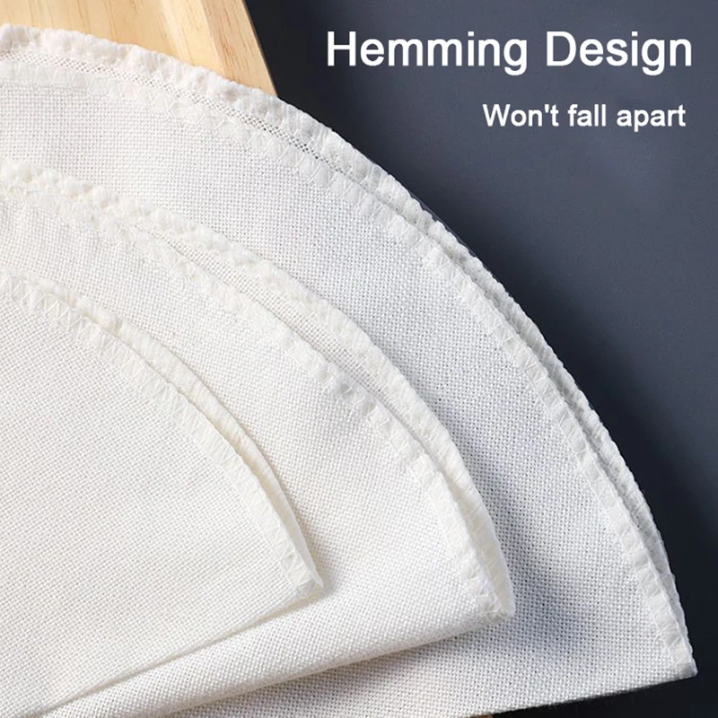 

5Pcs 30CM Pure Cotton Steamer Cloth Household Drawer Cloth Steamed Rice Gauze Steamed Bun Mat Round Steamed Cloth