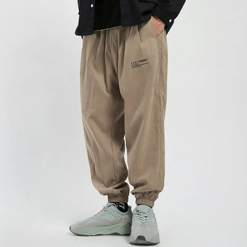 

Летние брюки-карго, мужские корейские свободные шаровары, повседневные мужские спортивные штаны, брюки для бега, хип-хоп модные штаны Harajuku р...