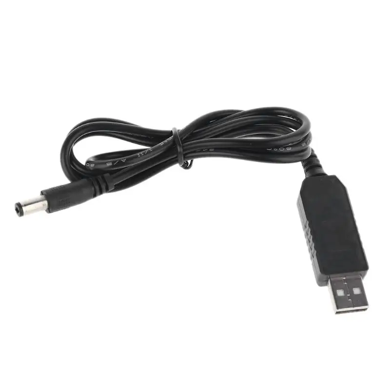

USB 5V To DC 12V 5.5x2.1mm Step Up Cable Power Boost Line With LED Display For Router LED Strip and more 12V Devices Universal