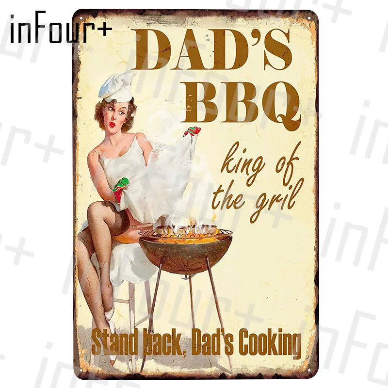 Best BBQ Metal Plate Tin Sign Plaque Vintage Decor Poster Home Bar Pub Cafe Decoration Posters | Дом и сад