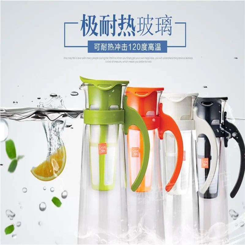 

fashion health heat-resistant glass kettles cold water bottles juice pots drinks pots coffee pots LLG605