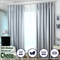 mrtrees industrial 100 blackout curtains for living room thickened solid curtains for bedroom with hooks sound heat reduced