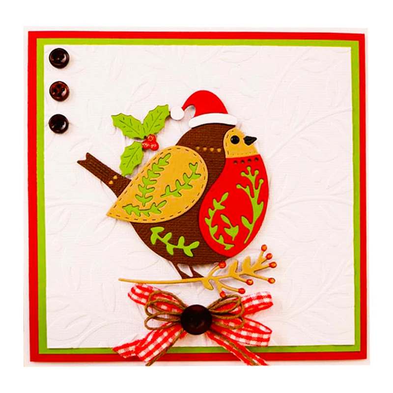 Рождественская форма для нож Птица металлическая Форма резки набор серебряных