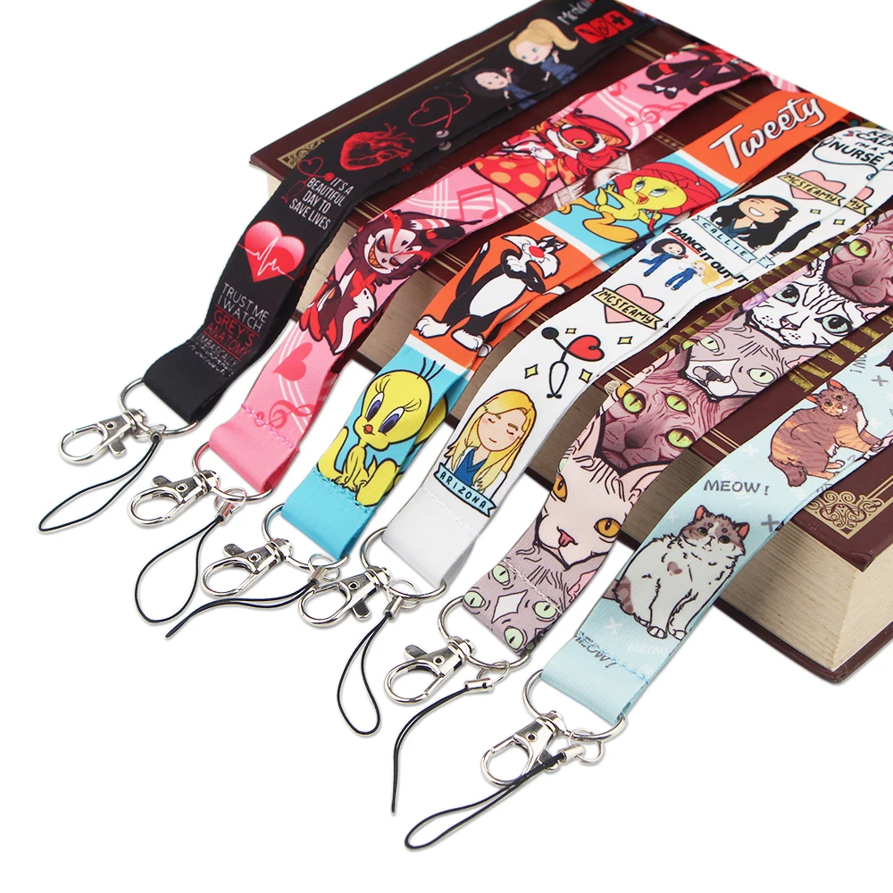

JY230 Grey's Anatomy Doctor Lanyards for Neck Strap Cat lanyard card ID Holder Keychain Badge Holder DIY Hang Rope Key Rings