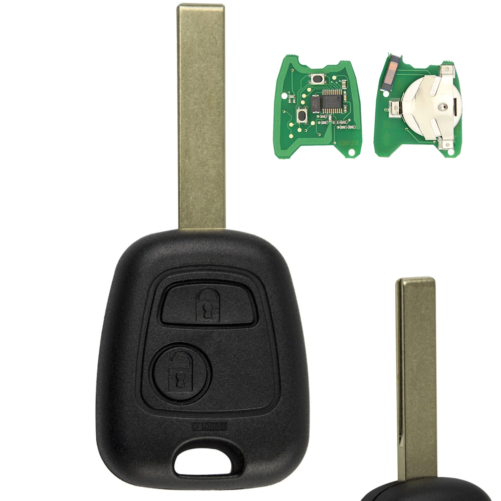 OkeyTech 2 шт. дистанционный ключ для Citroen C3 C4 C5 Berlingo Xsara Picasso X7 Peugeot 206 407 3008 SX9 Blade 433 МГц ID46