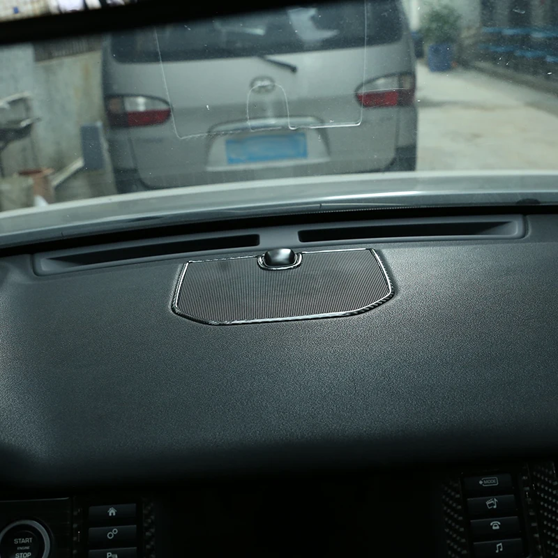 

For Land Rover Discovery Sport 2015-2019 Soft Carbon Fiber Car Dashboard Speaker Frame Trim Stickers Accessories