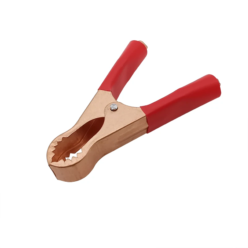 Зажимы крокодилы с изолированным крокодиловым зажимом красного и черного цвета