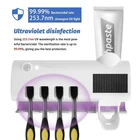Настенный держатель для зубных щеток, ультрафиолетовый стерилизатор зубной пасты на солнечной батарее, автоматический инструмент для ванной комнаты