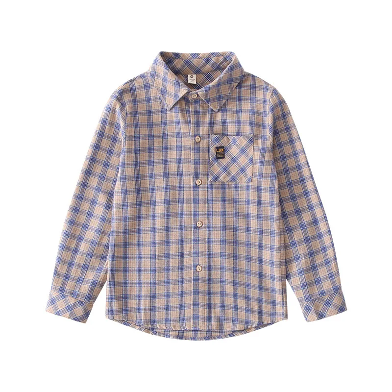 

Рубашка для мальчиков 4-12 лет, с буквенным принтом