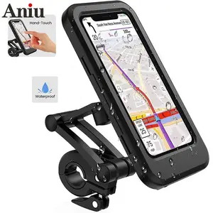 adjustable waterproof bicycle phone holder motorcycle cellphone holder mount 360° rotatable anti shake stable mobile support free global shipping