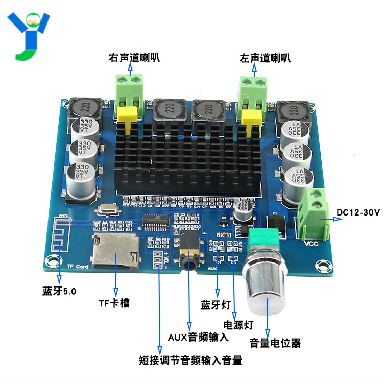 TDA7498 bluetooth цифровой усилитель мощности плата супер дальность поддерживает Вход AUX