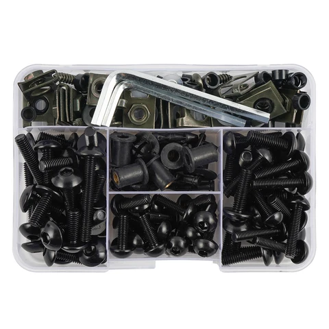 190pcs Komplette Verkleidungsschrauben für Kawasaki ZX6R ZX7R ZX9R ZX10R ZX12R ZX14R VERSYS 650 NINJA 650R 1000 Z750 Z1000 ZZR600