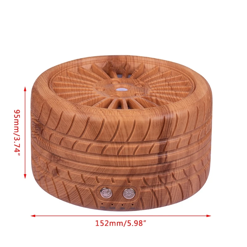 

300ml Tire Ultrasonic Aroma Essential Oil Diffuser Air Humidifier with Colorful Night Light High Quality and Brand New