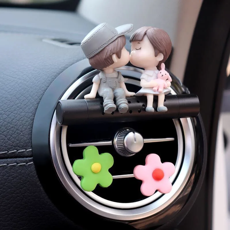 

Cute Car Perfume Solid Aromatherapy Air Conditioner Port Decoration Interior Accessories Accessories Car Air Freshener Lady