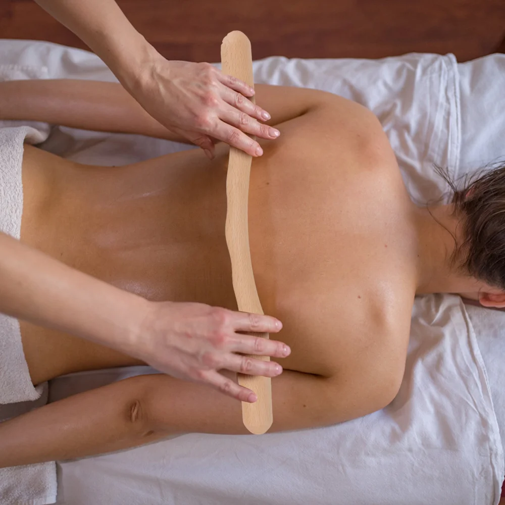 

4Pcs Wooden Massaging Bars Guasha Wood Sticks Meridian Massaging Accessories