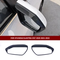 abs for hyundai elantra cn7 2021 2022 accessories car rearview mirror block rain eyebrow frame panel cover trim car styling