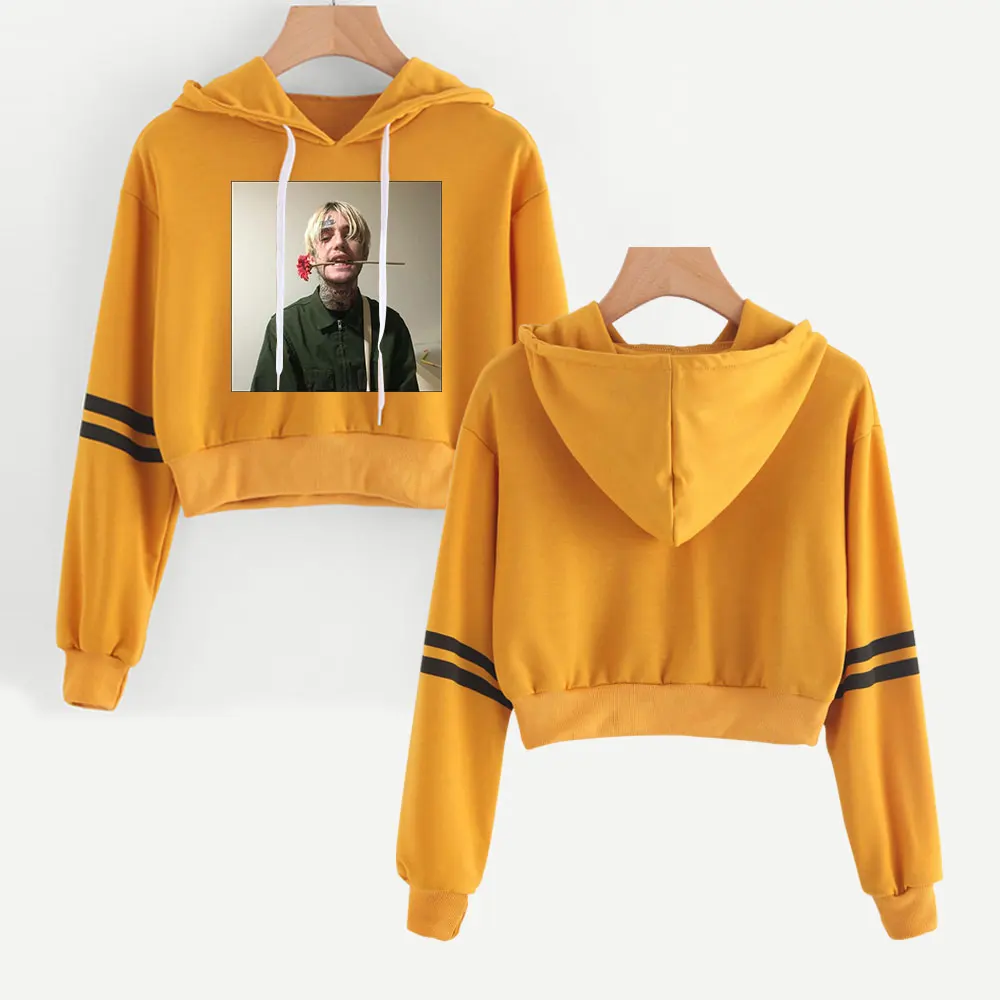 Толстовка женская с высокой талией модный дизайн худи в стиле хип-хоп