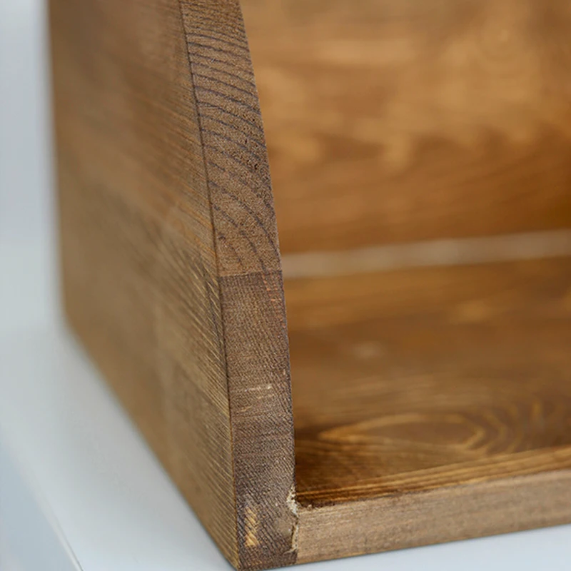 Деревянные стеллажи для хранения SWEETGO подставка свечей коричневого/кофейного