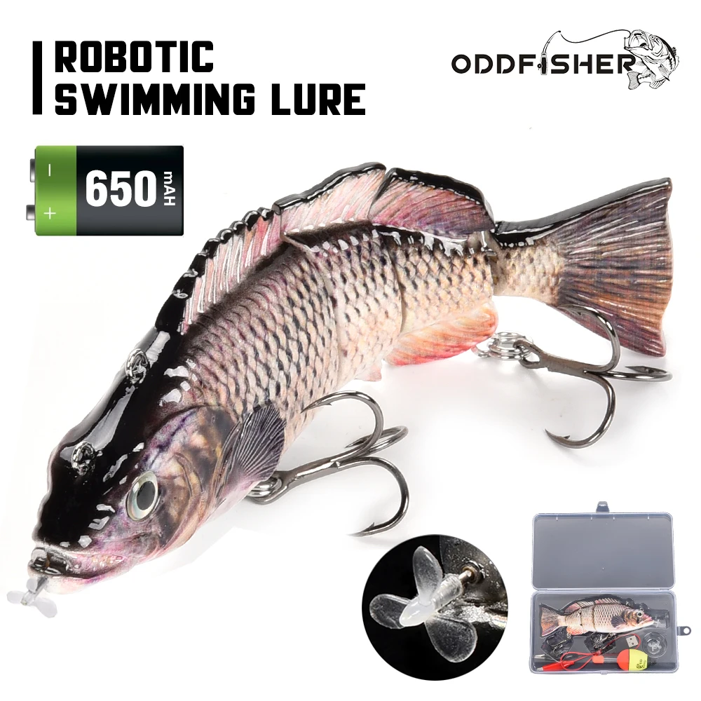 Роботизированная мульти шарнирные приманки Электрический бас воблер