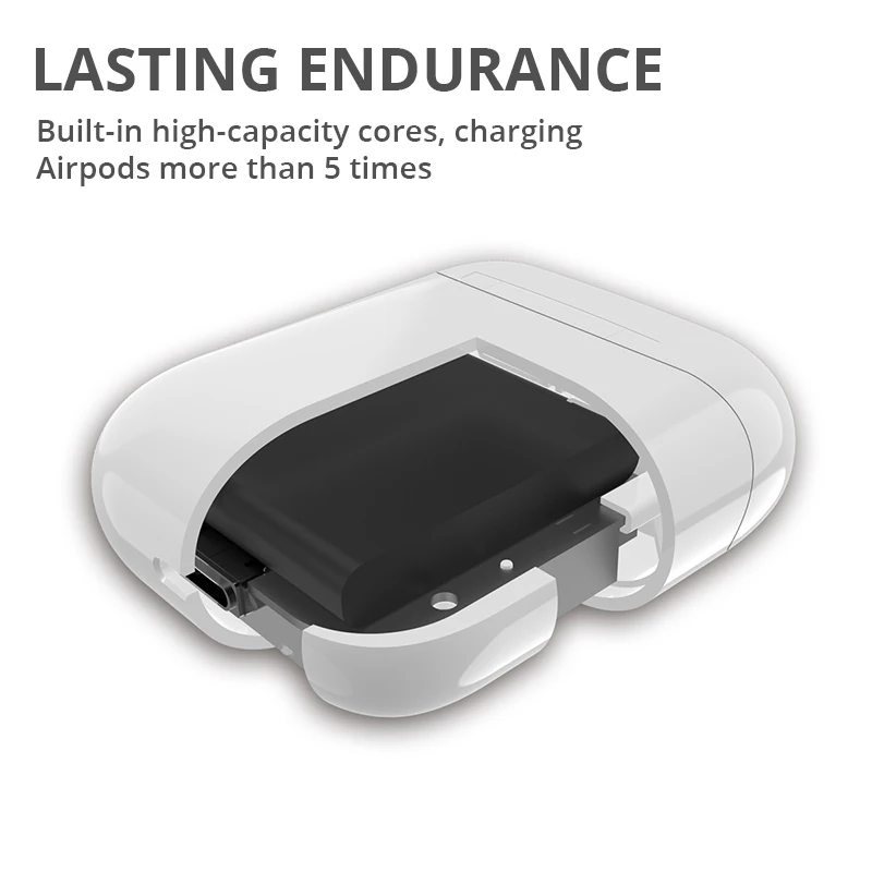 Беспроводная зарядная коробка для Airpods Apple Bluetooth наушники зарядное устройство дом