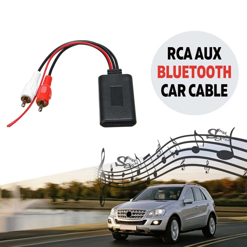 Автомобильный Универсальный беспроводной Bluetooth модуль музыкальный адаптер Rca Aux