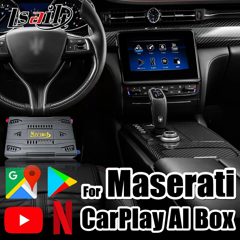 Lsailt Универсальный USB Медиа бокс с беспроводным CarPlay скачать приложения YouTube Google Play
