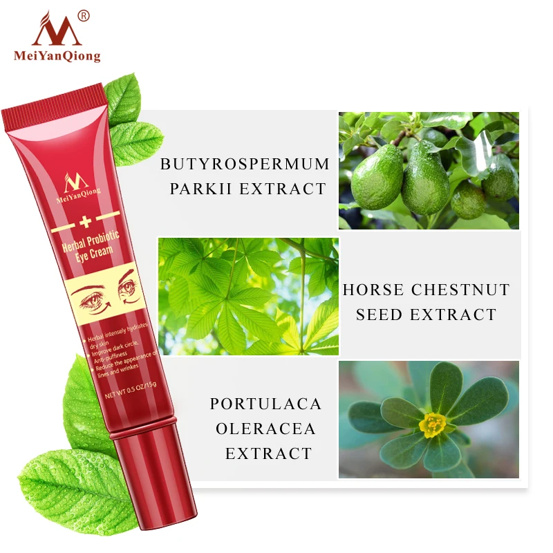 Herb Probiotics Eye Cream Gel For Dark Circles Puffiness Wrinkles Anti Aging Deep Moisturizing Nourish Eyes Skin Care TSLM1 |
