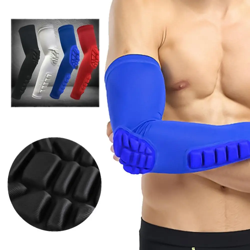 

1 шт. спортивный бандаж на локти для баскетбола, футбола, эластичный защитный рукав для рук, манжеты для рукава, гетры для рук