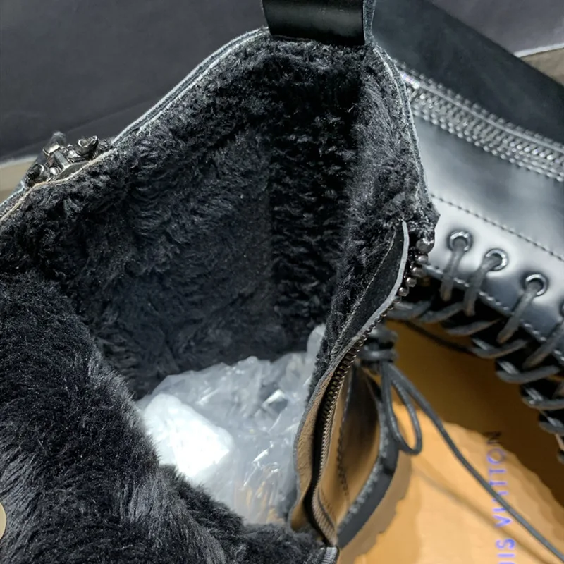 

Winter Boots Women Genuine Leather Martin Boots Quality Women's Shoes Thick Heel Ankle Boots Platform Shoes Woman Botines Mujer