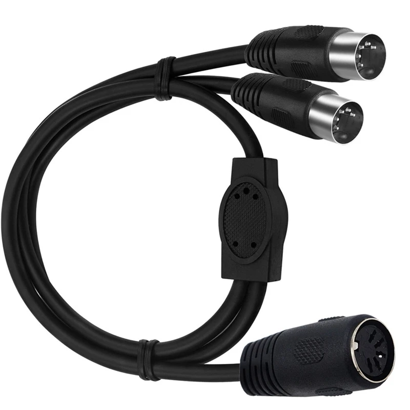 MIDI DIN 5-контактный разветвитель Y-кабель разъем мама на двойной 2 X DIN-5PIN папа