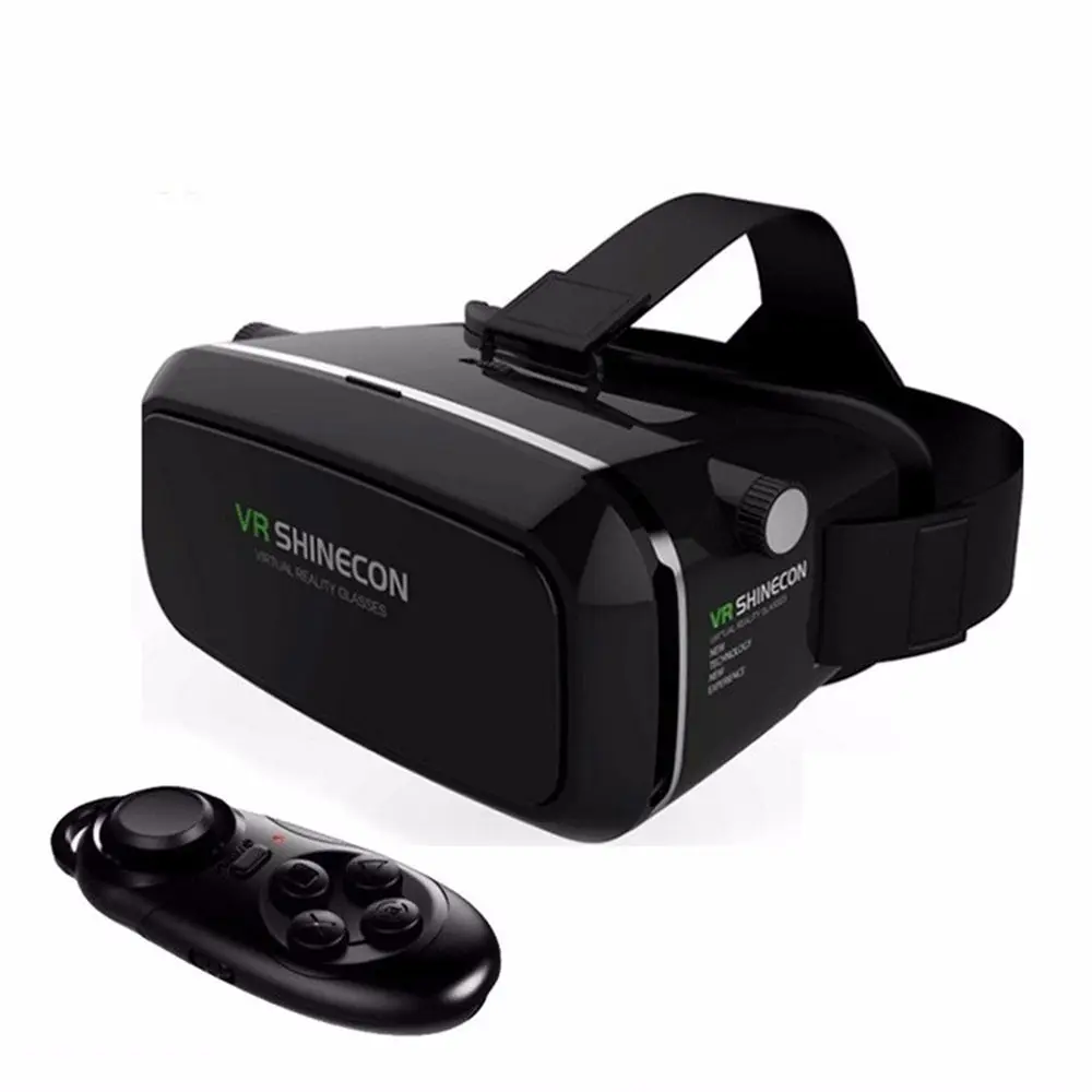 Лидер продаж! shinecon vr google vr с наушниками vr Виртуальная реальность 3d очки для 4,5-6,0 дюйма смартфон