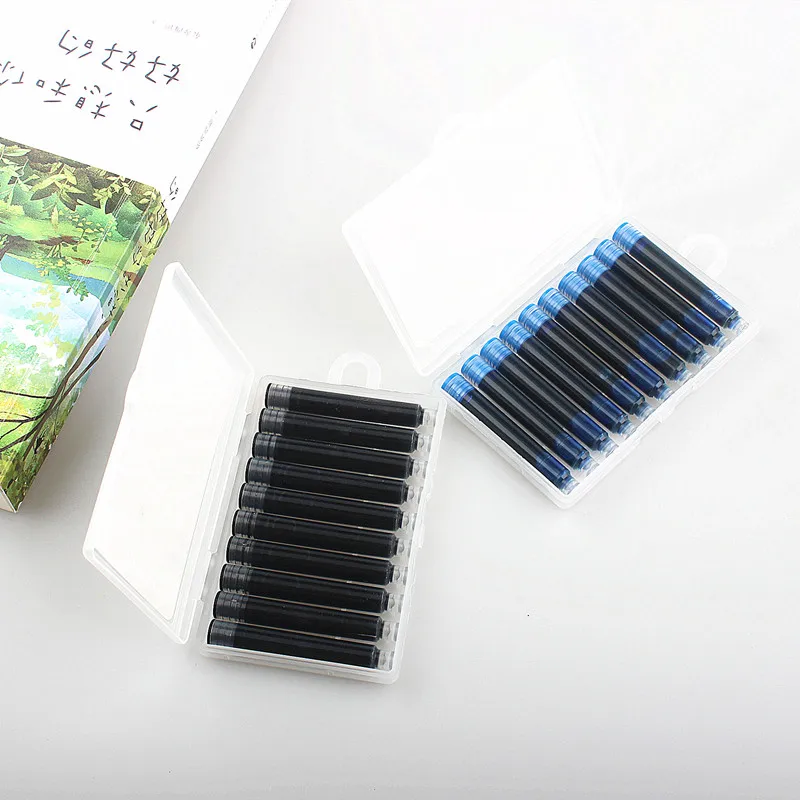 

10pc 3.4mm Fountain Pen Ink refill Converter Pump Cartridges Pen ink School Office Writing Supplies