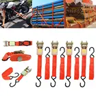 Трещотка стяжной ремень с двойными J крючками храповик Натяжной ремень грузовой ремень для товаров комплект и трейлер самоспасения