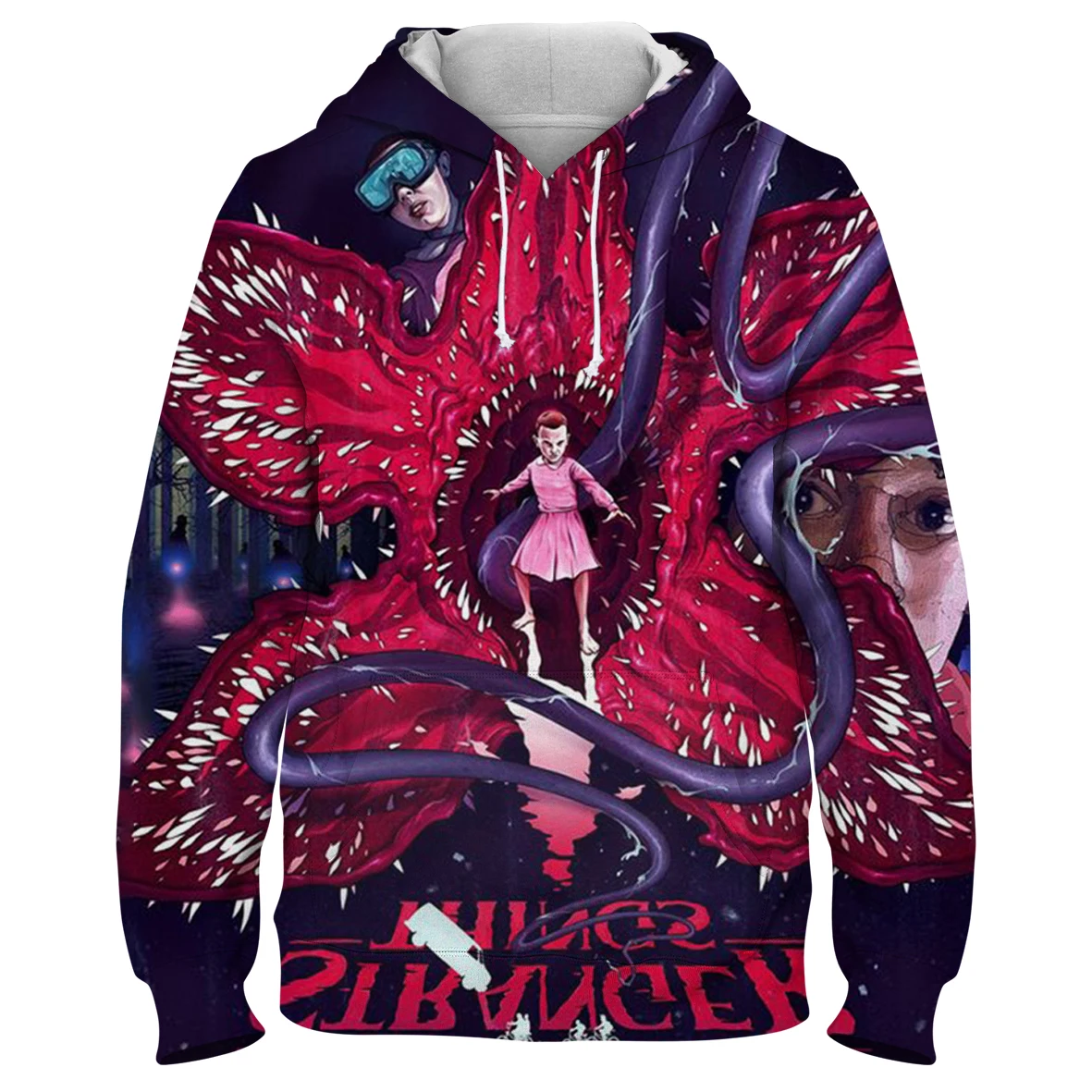 

Stranger Things 3d Printed Women's Oversized Hoodies Sportswear 2021 Autumn Hooded Girl Hip Hop Hoodie Tops Long Sleeve Pullover
