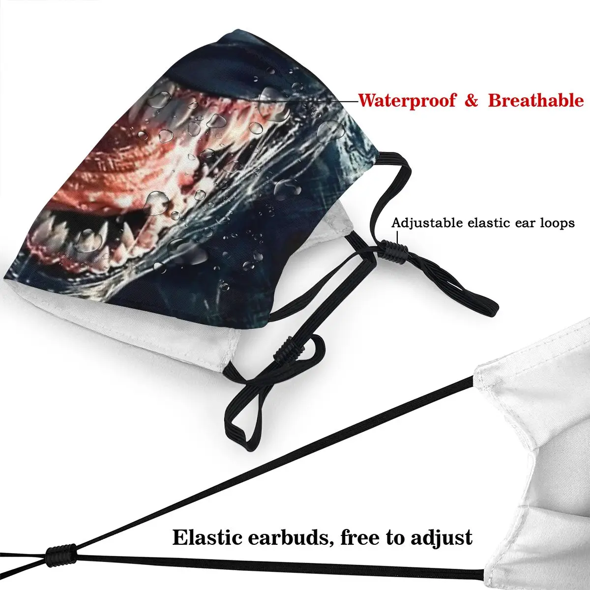 Маска моющаяся многоразовая против смога с принтом Веном Эдди Брока из фильма