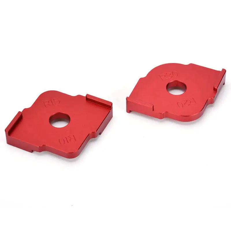 Набор из 2 шт алюминиевый сплав маршрутизатор стол плотник угол радиус джиг