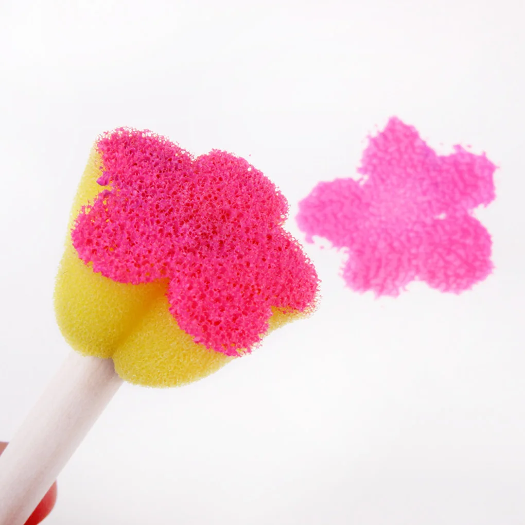 

Детская деревянная губка для рисования, 5 шт./лот