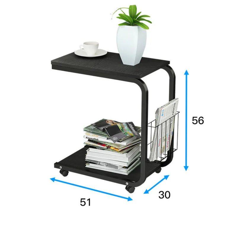 Маленький боковой столик простая спальня журнальный Съемный складной угол