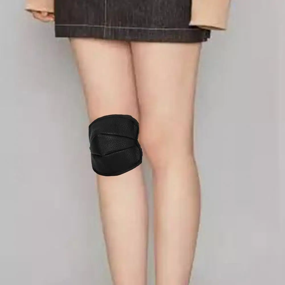 

Comfortable 1 Pair Professional Flannel Fill Warm Knee Pads Skin-friendly Knee Brace Belts Ergonomic for Adult