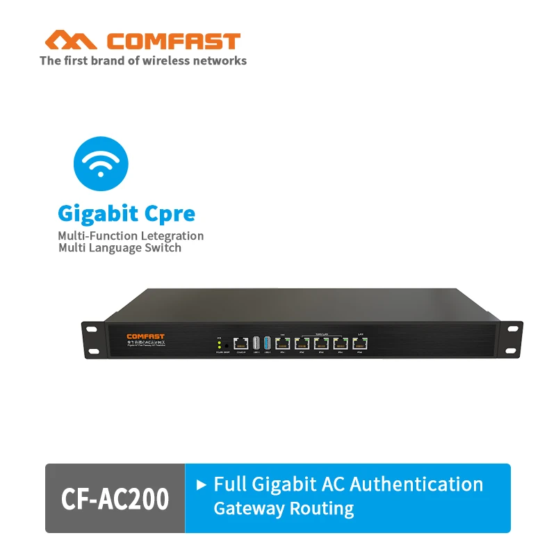 COMFAST CF AC200 полный гигабитный ядро контроллер шлюза переменного тока MT7621 880 МГц wifi